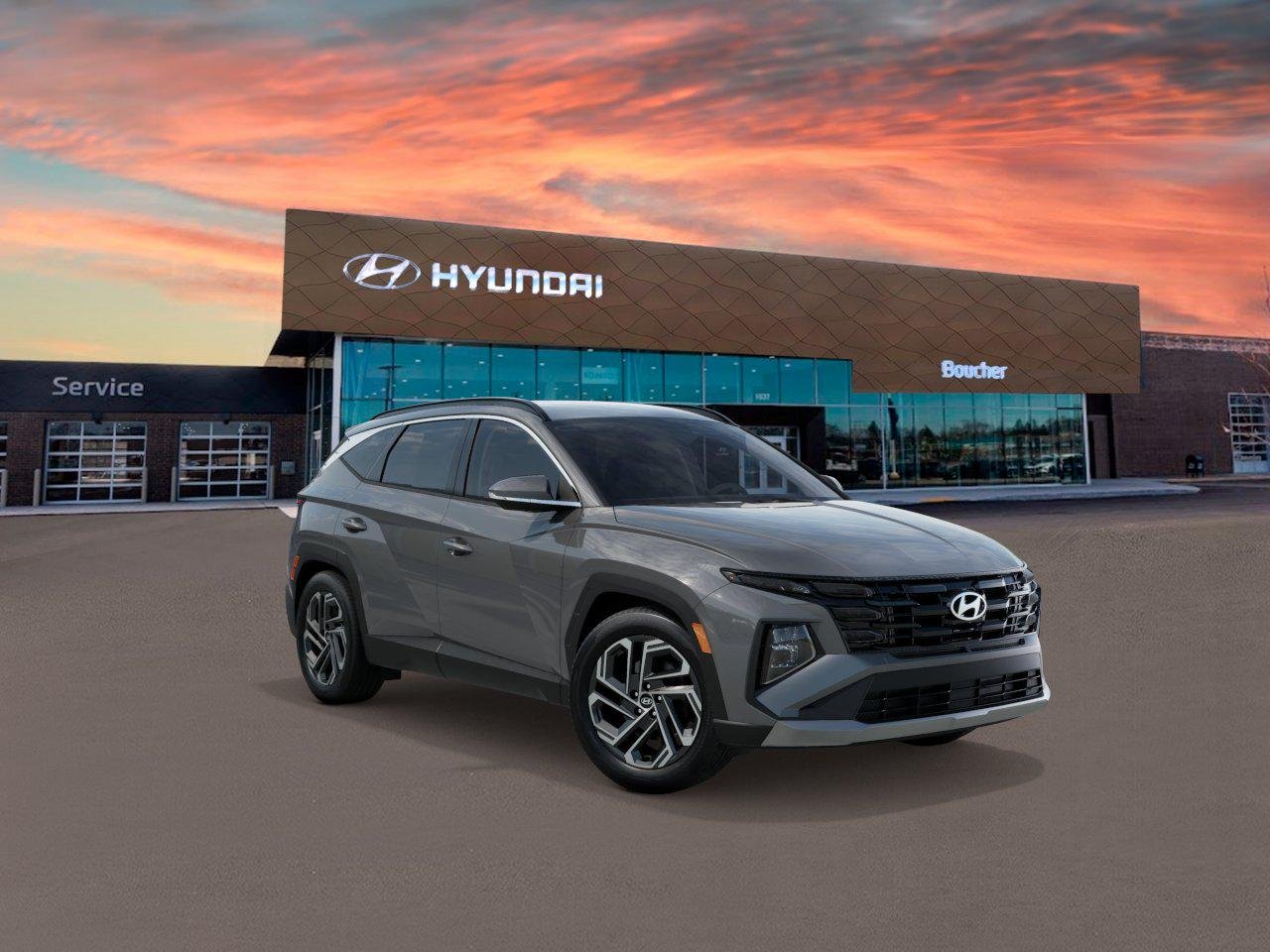 New 2026 Hampton Gray Hyundai SEL Plus AWD image 2
