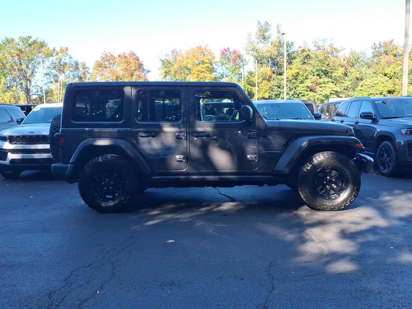 Certified Used 2021 Gray Jeep Unlimited Willys image 8