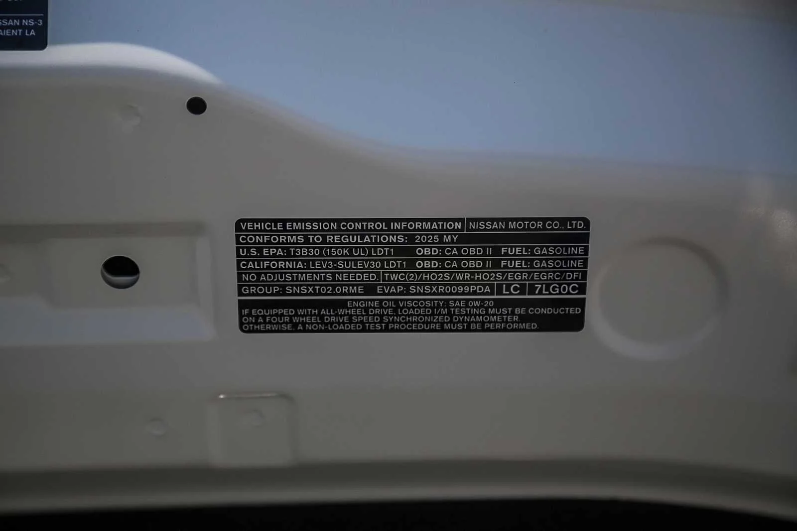 New 2026 Aspen White TriCoat Nissan SR image 14