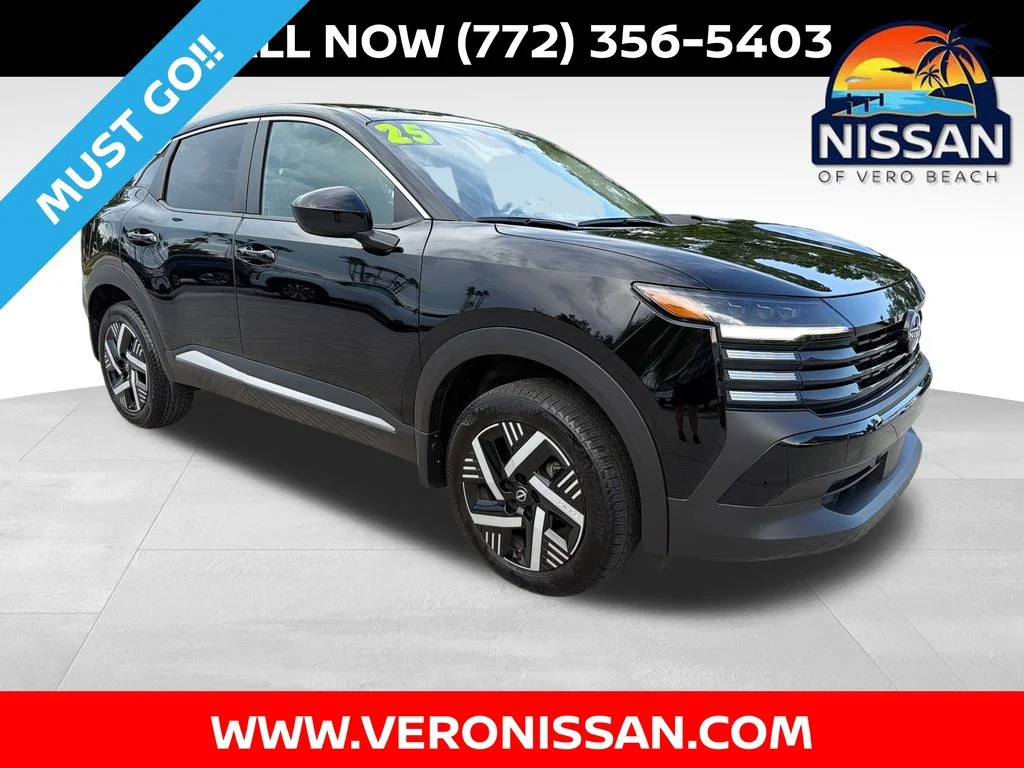 Certified Used 2025 Black Nissan SV image 1