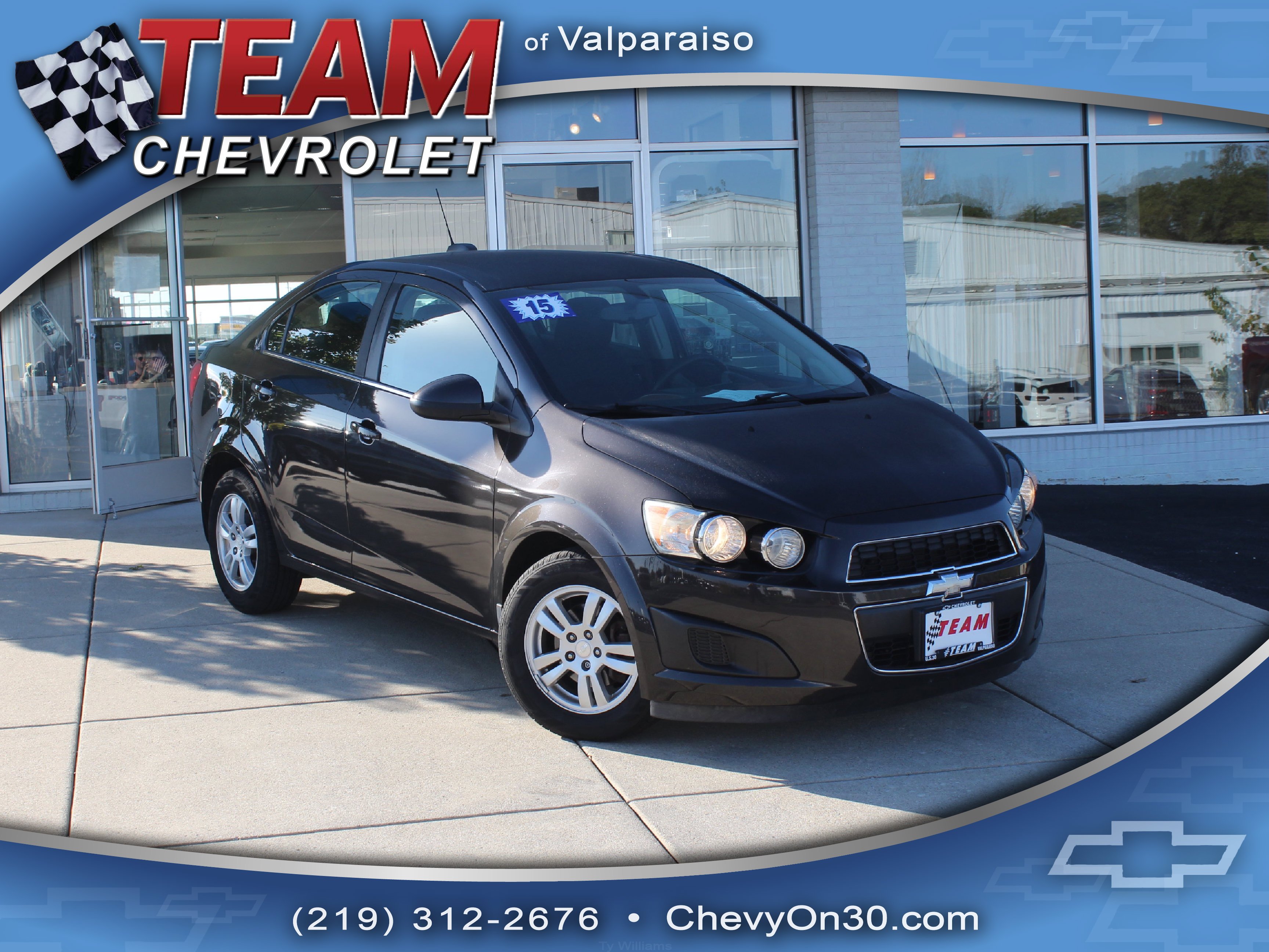 Used 2015 Chevrolet Sonic LT with VIN 1G1JC5SH4F4149937 for sale in Valparaiso, IN