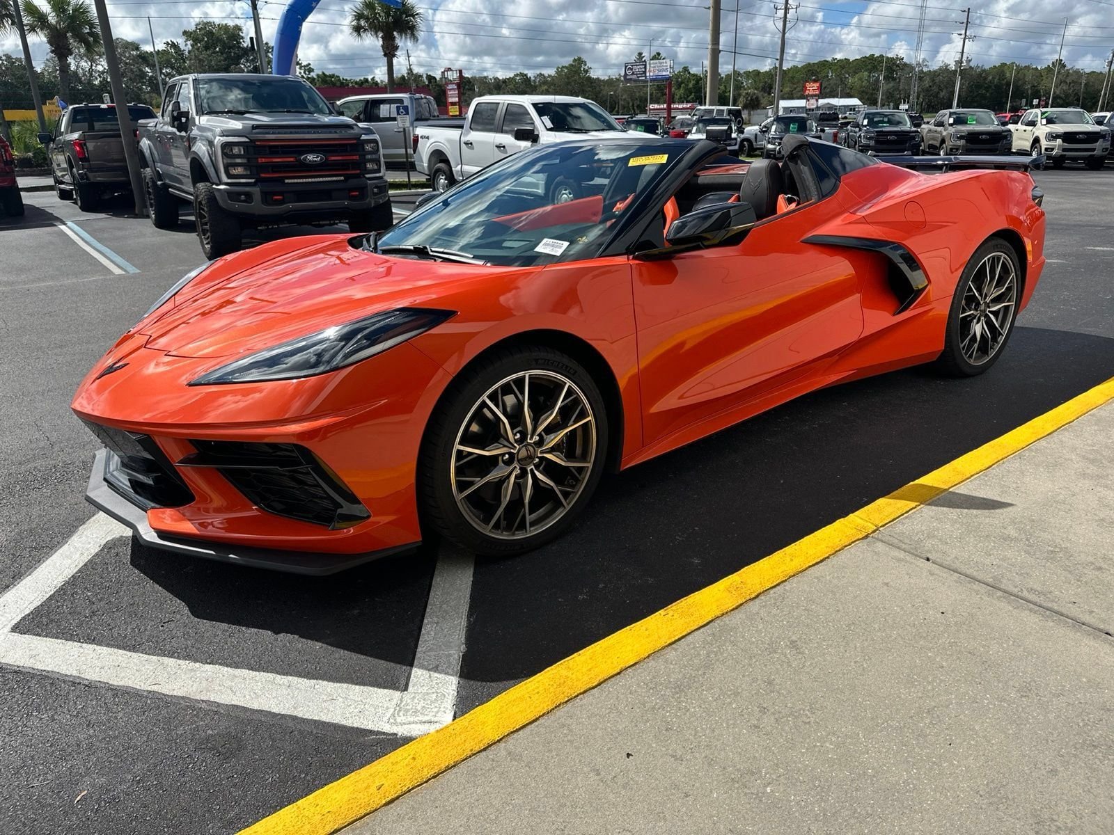 Used 2025 Sebring Orange Tintcoat Chevrolet Stingray image 7