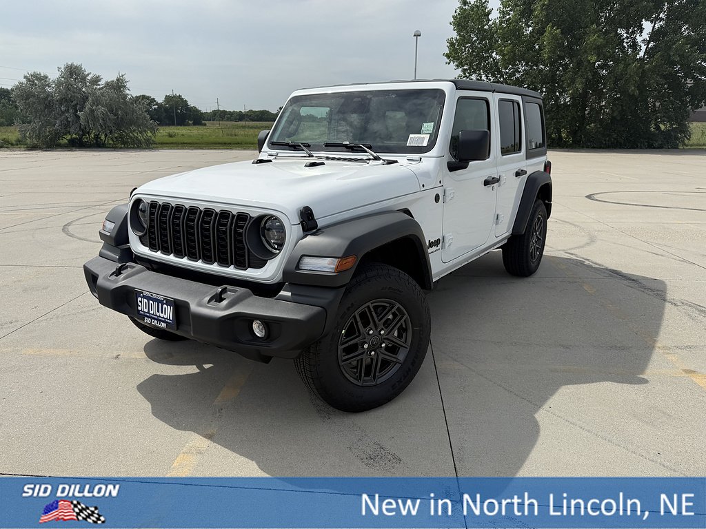 New 2026 Bright White Clear-Coat Exterior Paint Jeep Sport S image 1