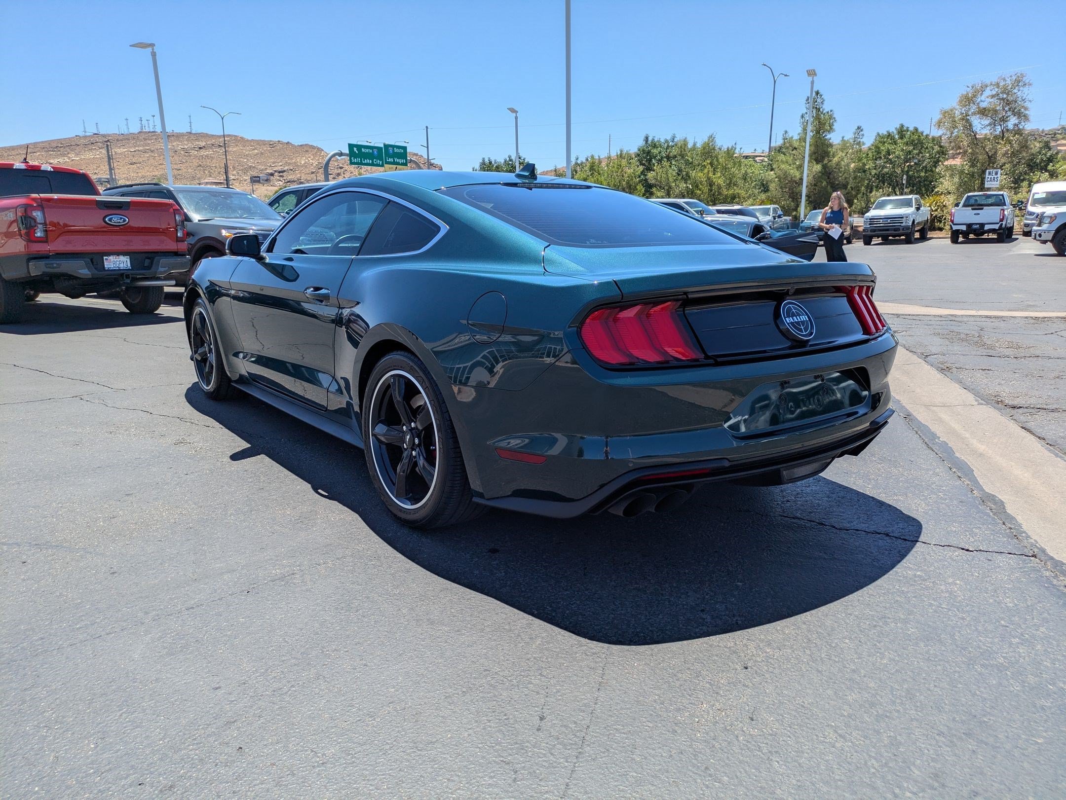 Used 2020 Dark Highland Green Metallic Ford Bullitt image 5