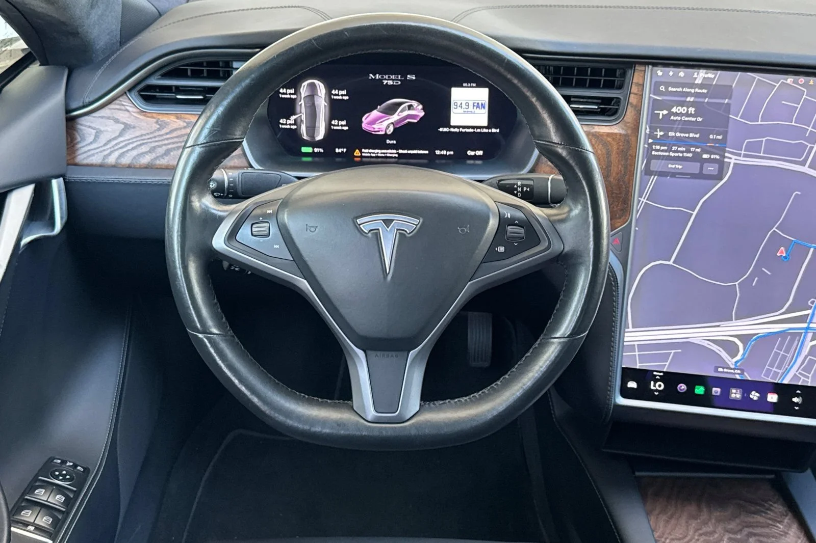 Used 2019 Gray Tesla 75D image 15