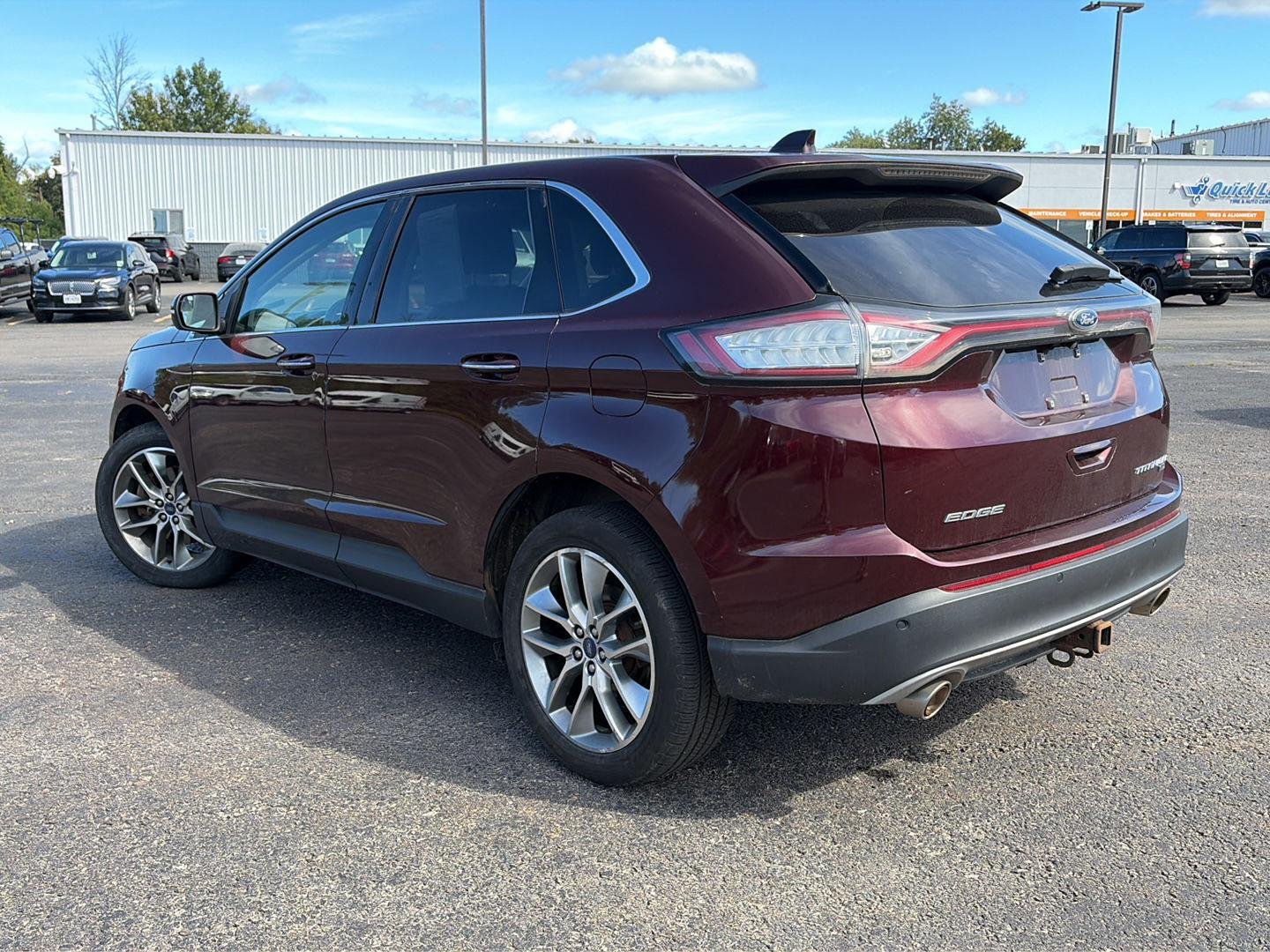 Used 2018 Burgundy Velvet Metallic Tinted Clearcoat Ford Titanium image 3