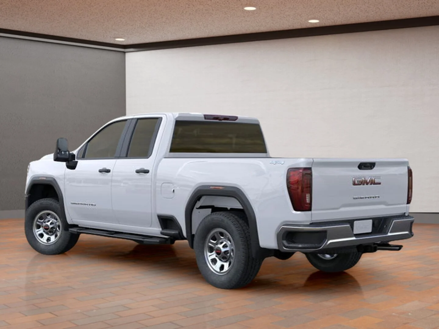 New 2026 White GMC Double Cab Standard Box 4-Wheel Drive Pro image 3