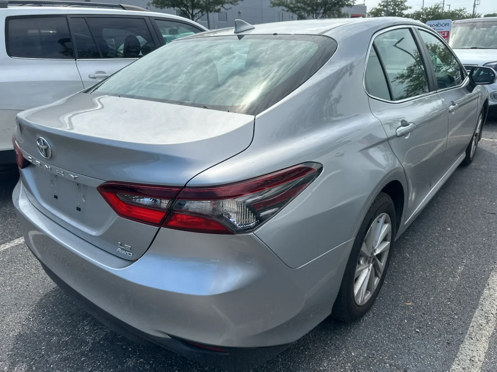 Used 2021 Silver Toyota LE image 4