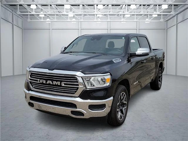Used 2024 Diamond Black Crystal Pearlcoat RAM Laramie 4x4 Crew Cab 144.5 in. WB image 1