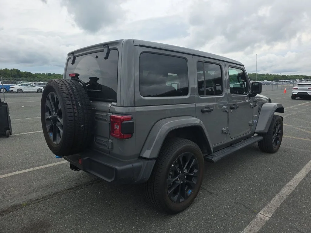 Used 2023 Gray Jeep Sahara 4xe image 2