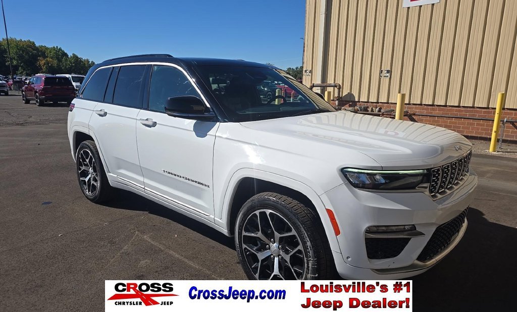 Used 2025 Bright White Clearcoat Jeep Summit Reserve image 1