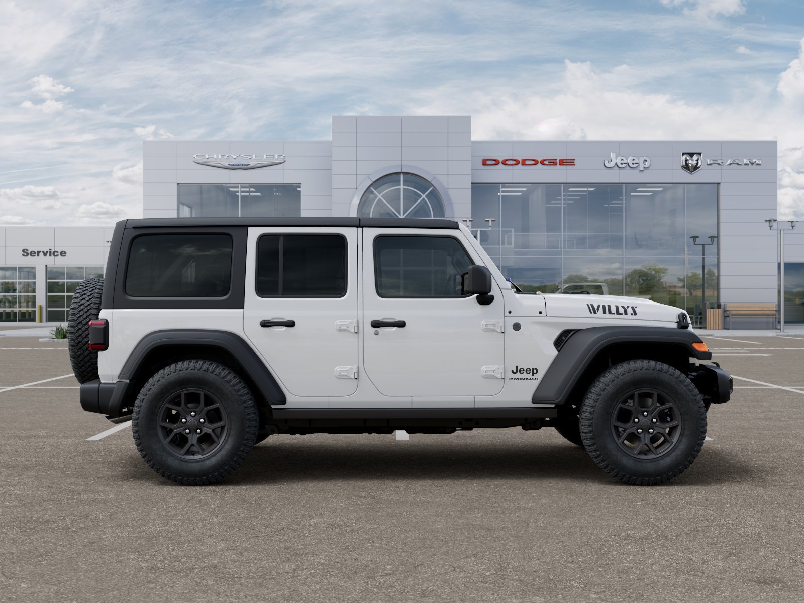 New 2026 Bright White Clear-Coat Exterior Paint Jeep Willys image 64