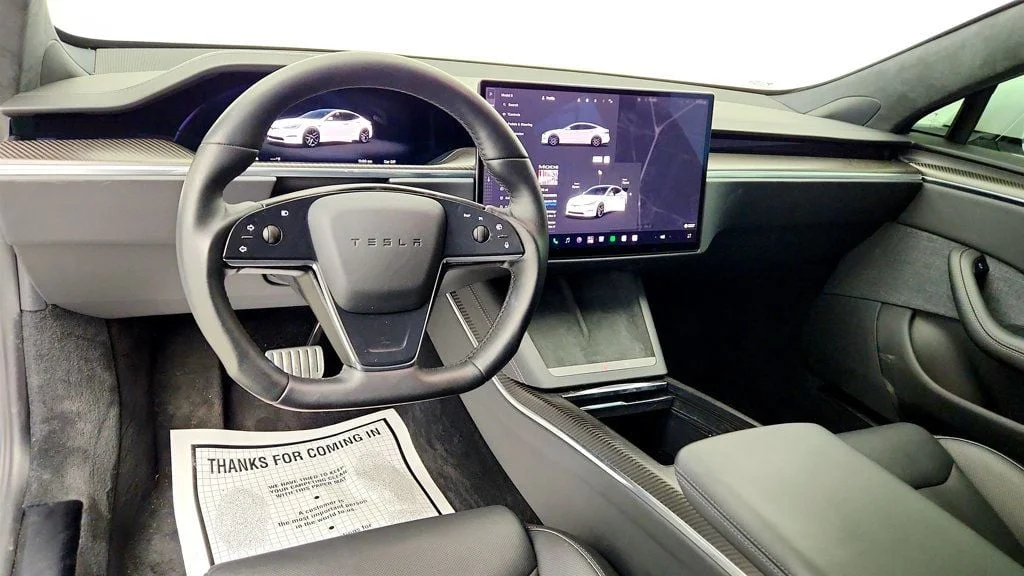 Used 2022 Pearl White Multi-Coat Tesla Plaid AWD image 11