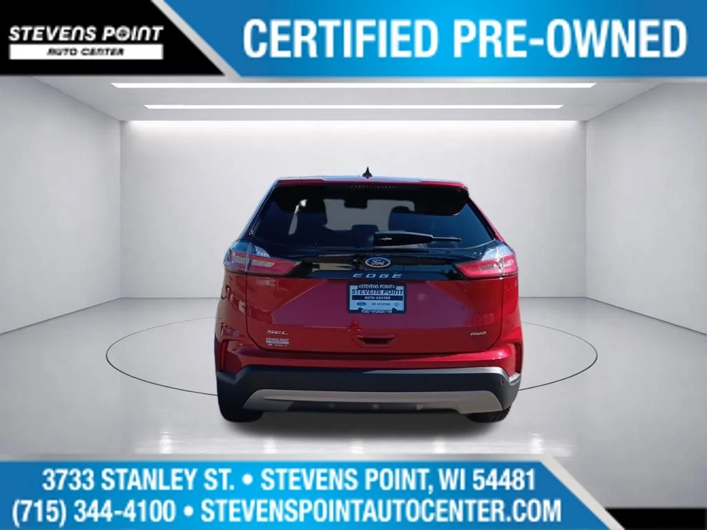 Used 2023 Rapid Red Metallic Tinted Clearcoat Ford SEL image 8