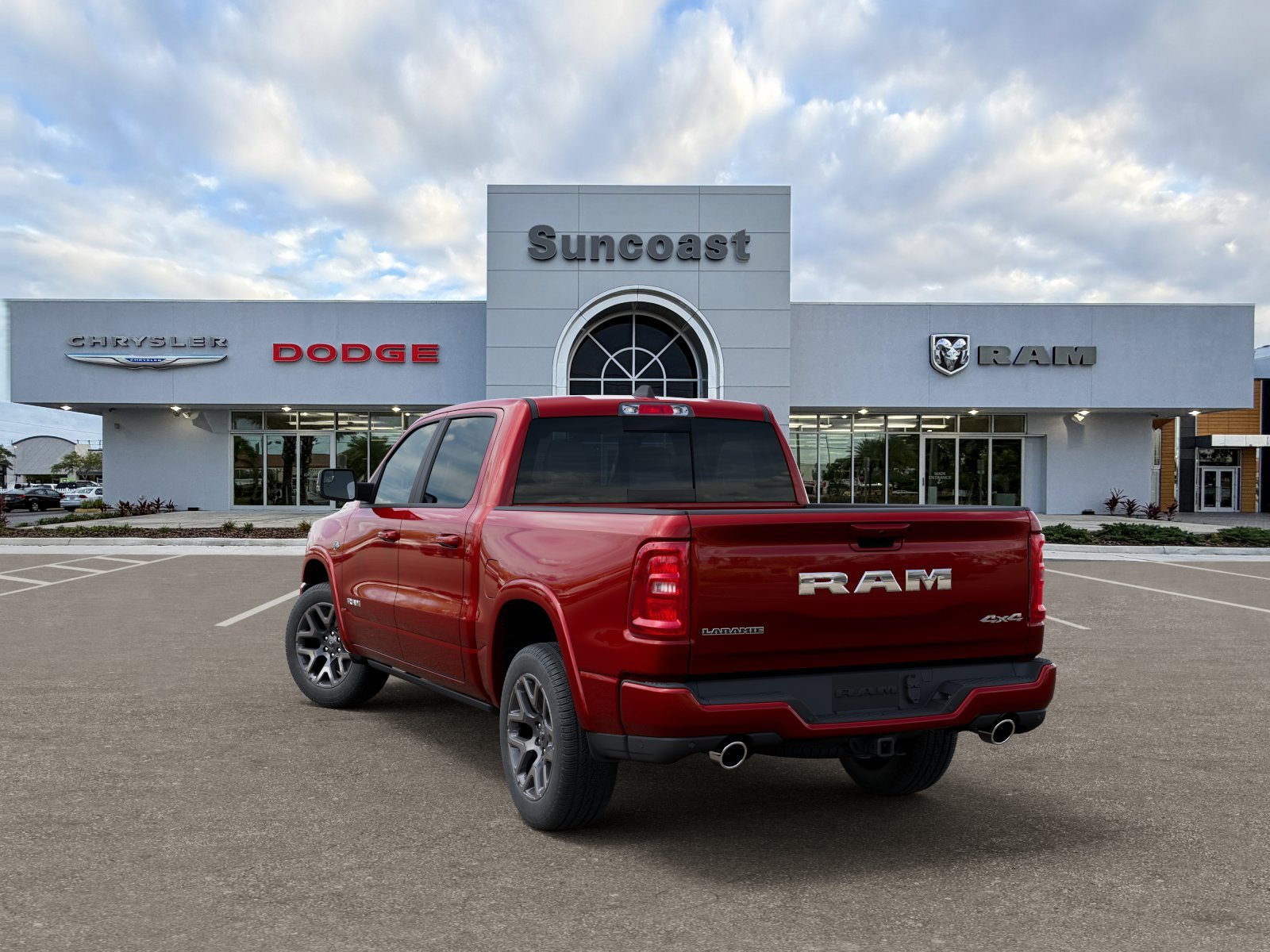 New 2026 Molten Red Pearl-Coat Exterior Paint RAM Laramie image 36