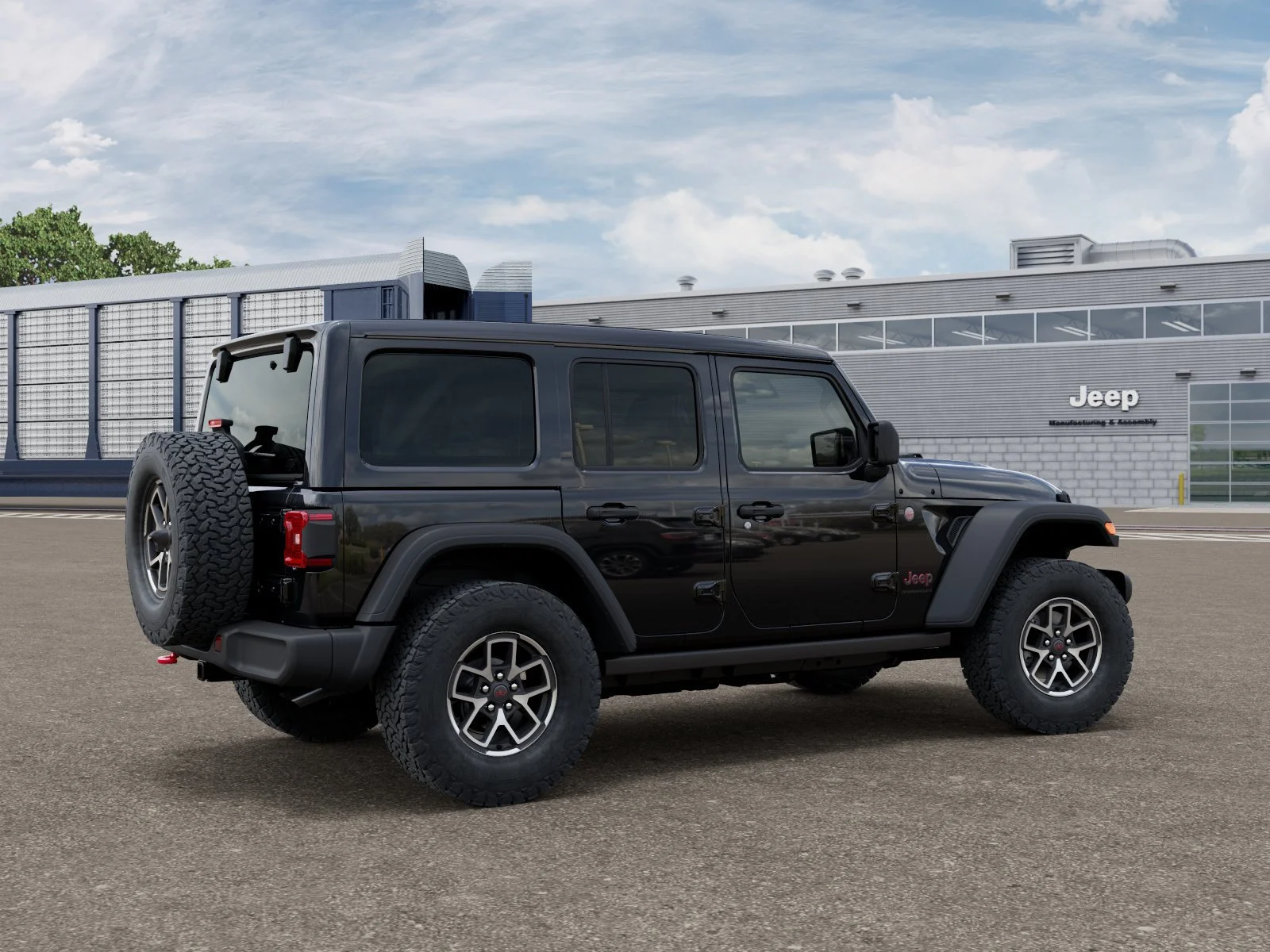 New 2026 Black Clear-Coat Exterior Paint Jeep Rubicon image 4