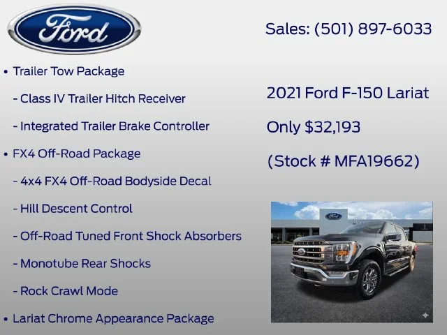 Used 2021 Black Ford Lariat image 13