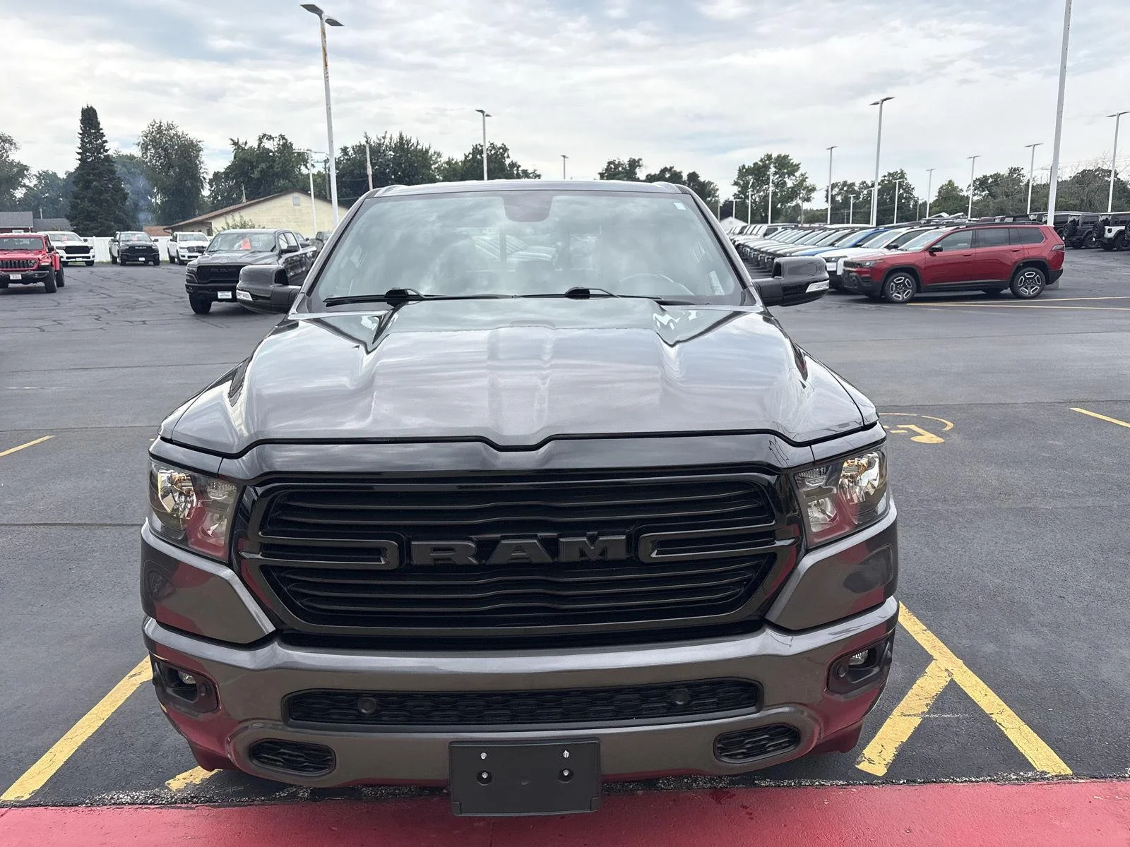 Used 2021 Granite Crystal Metallic Clearcoat Ram Big Horn image 2