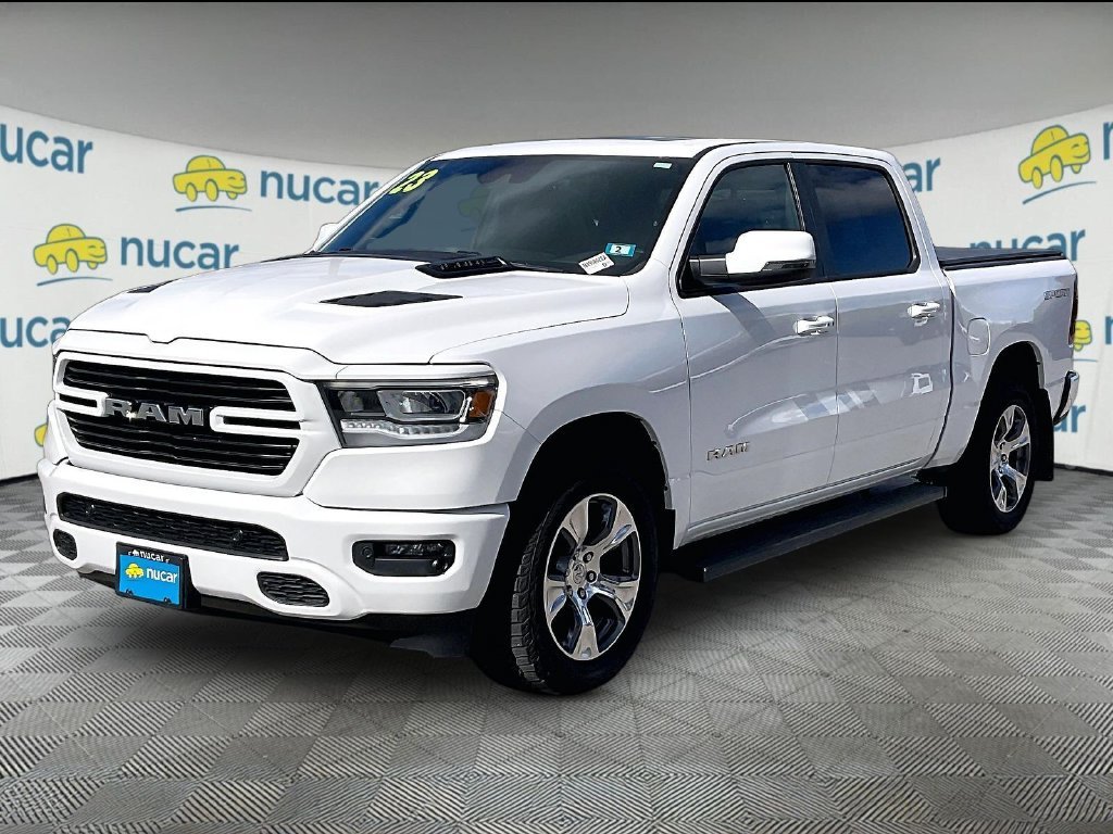 Used 2023 Bright White Clearcoat Ram Laramie image 3