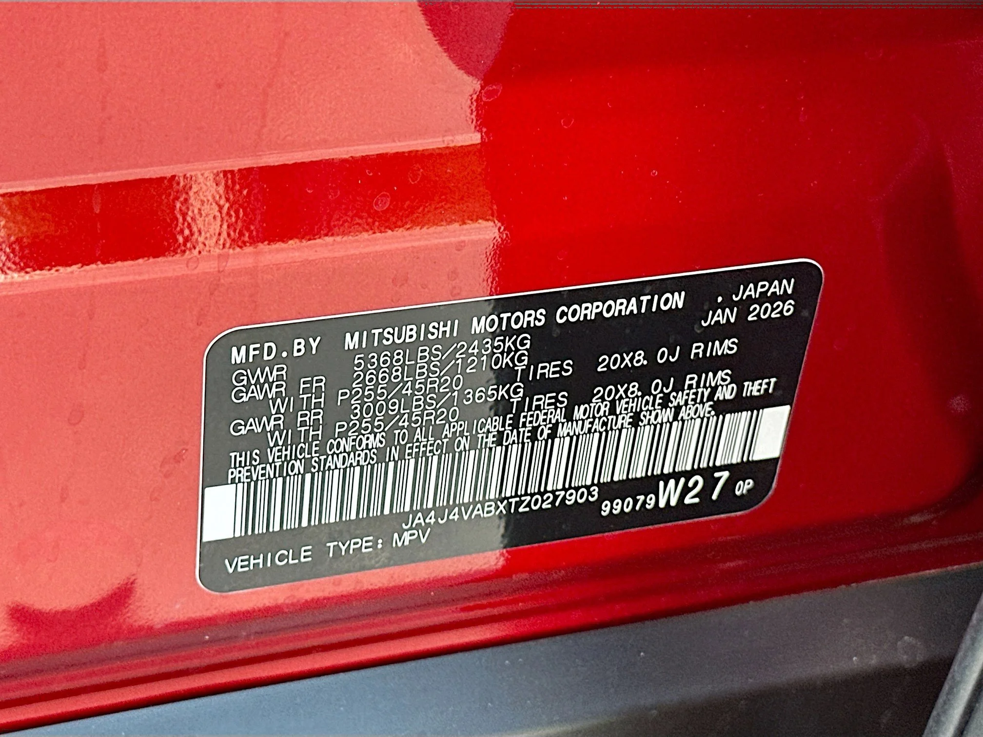 New 2026 Red Diamond/Black Roof Mitsubishi RALLIART 1.5T S-AWC image 22