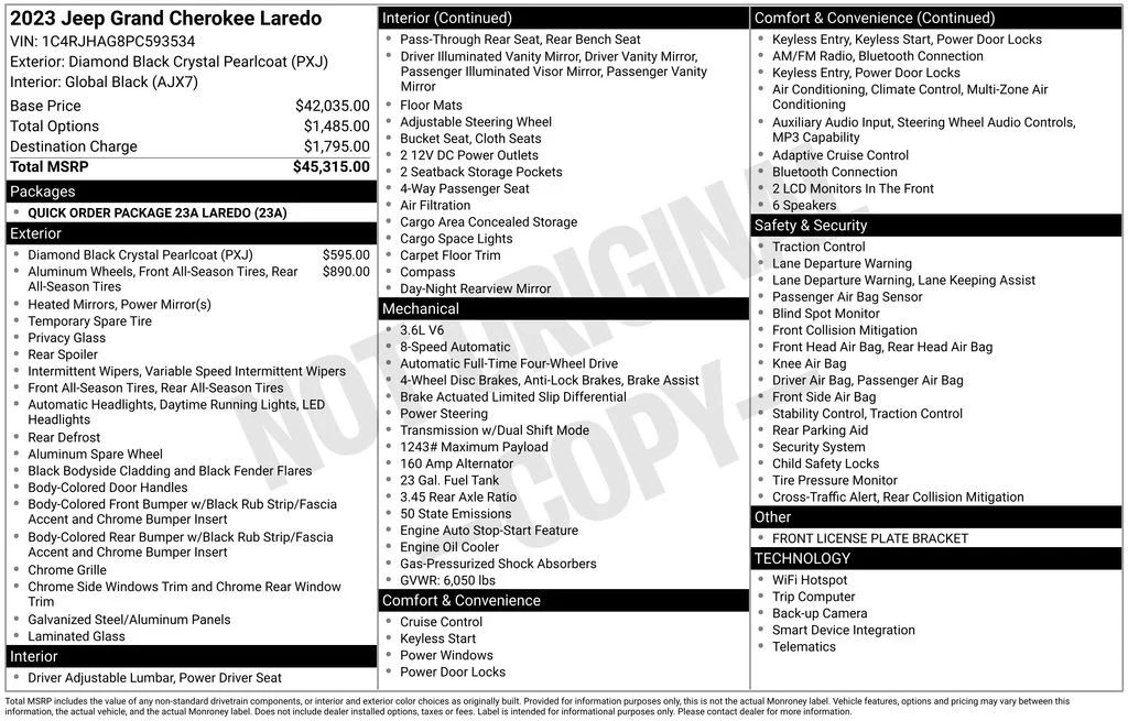 Used 2023 Black Jeep Laredo image 35