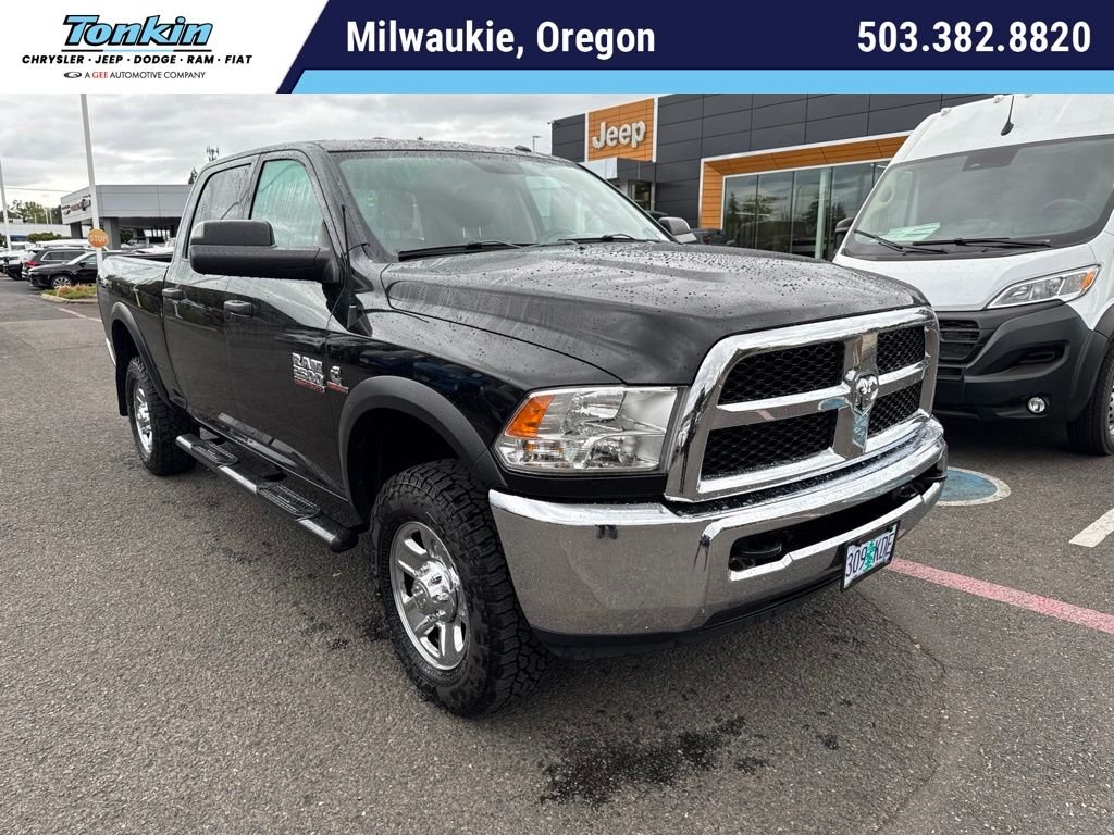 Used 2017 Brilliant Black Crystal Pearlcoat Ram Tradesman image 1