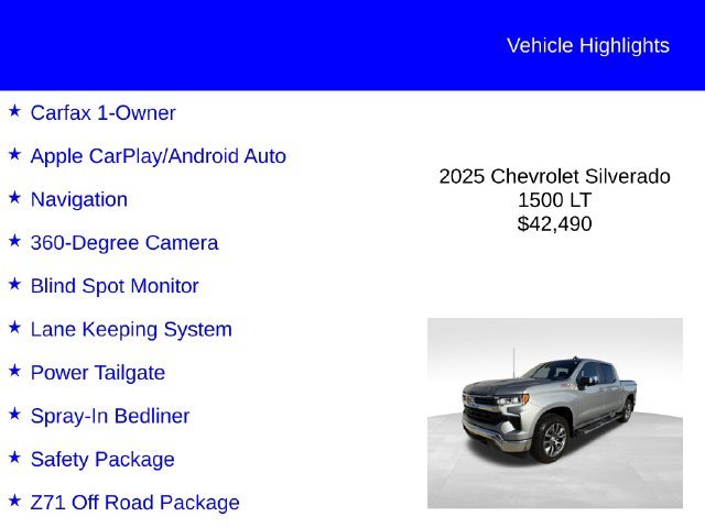 Used 2025 Sterling Gray Metallic Chevrolet LT image 2