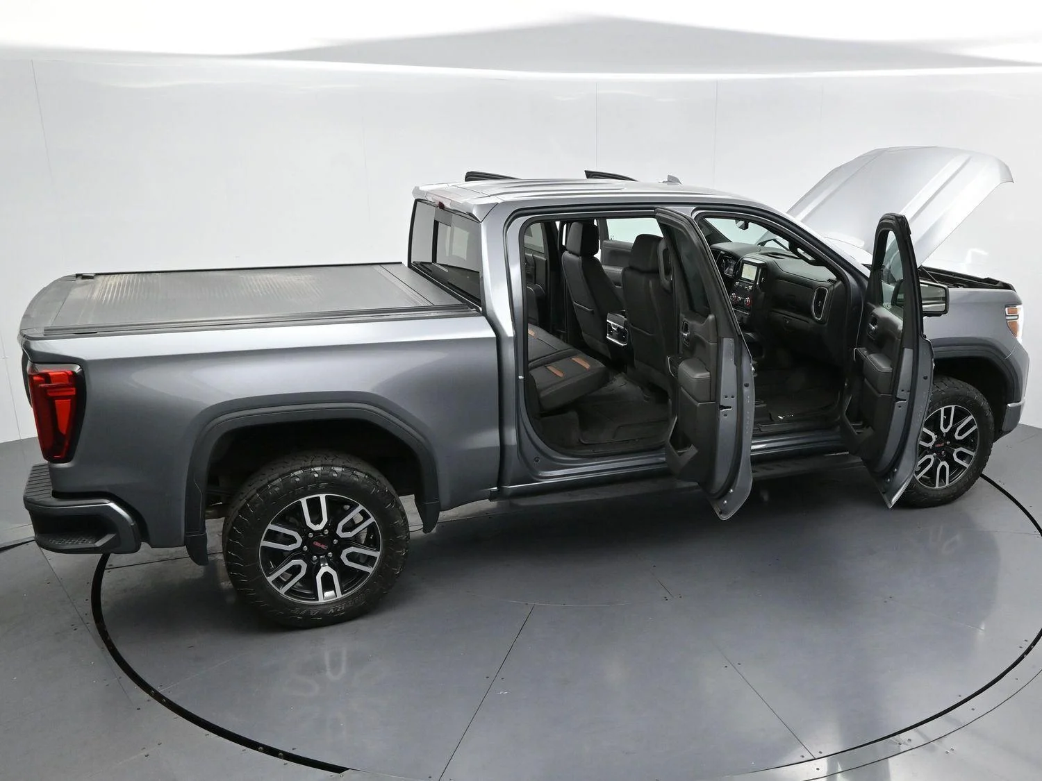 Used 2021 Satin Steel Metallic GMC AT4 image 44