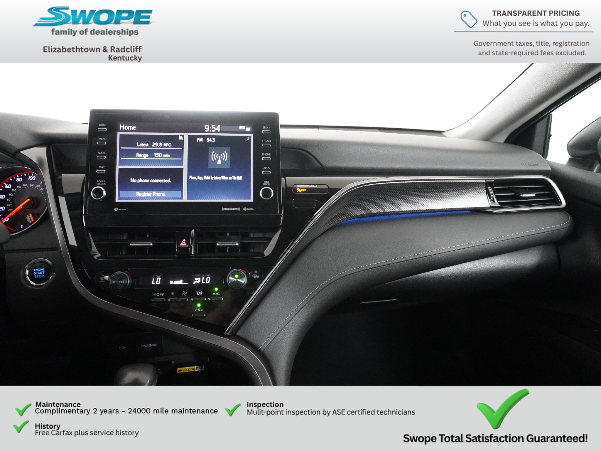Used 2024 Midnight Black Metallic Toyota XSE image 22
