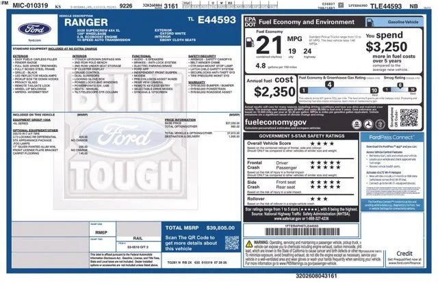 New 2026 Oxford White Ford XL image 56