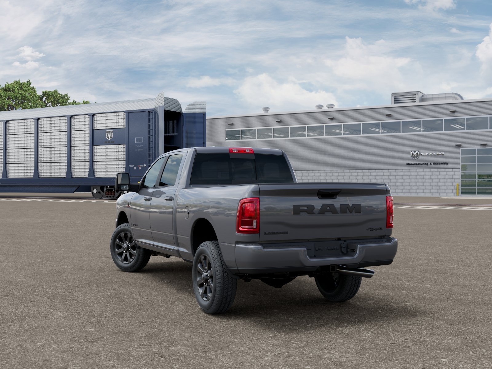 New 2026 Ceramic Gray Clear-Coat Exterior Paint RAM LARAMIE image 3