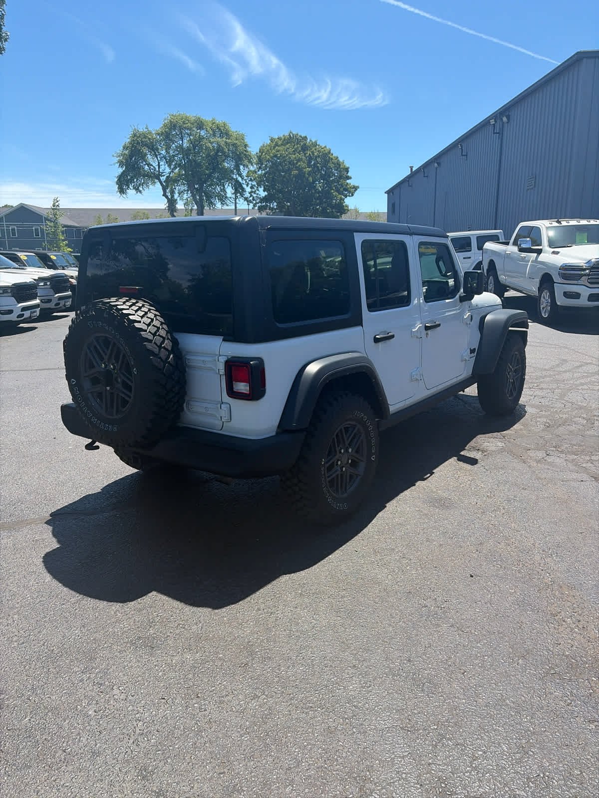 Used 2024 Bright White Clearcoat Jeep Sport S image 6