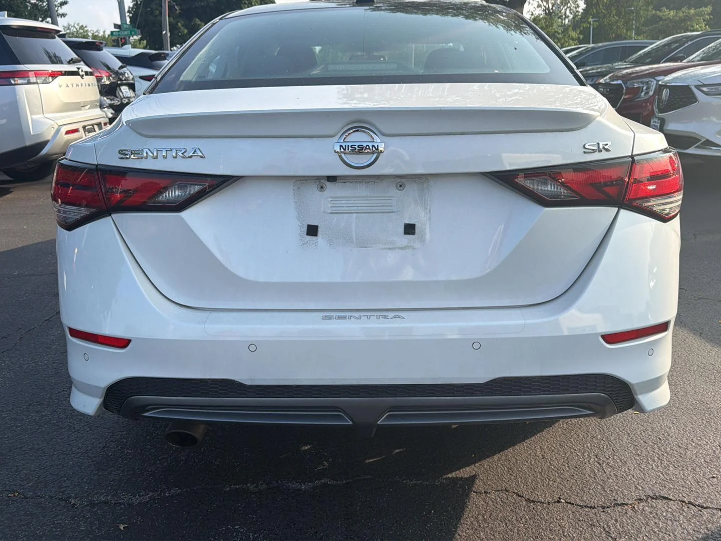 Used 2021 Aspen White/Super Black Nissan SR image 5