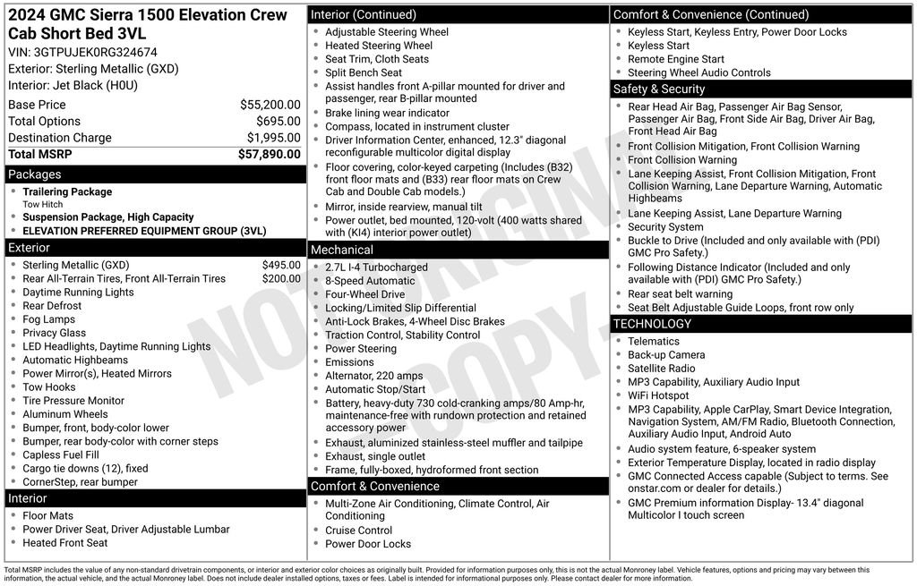 Used 2024 Silver GMC Elevation image 6