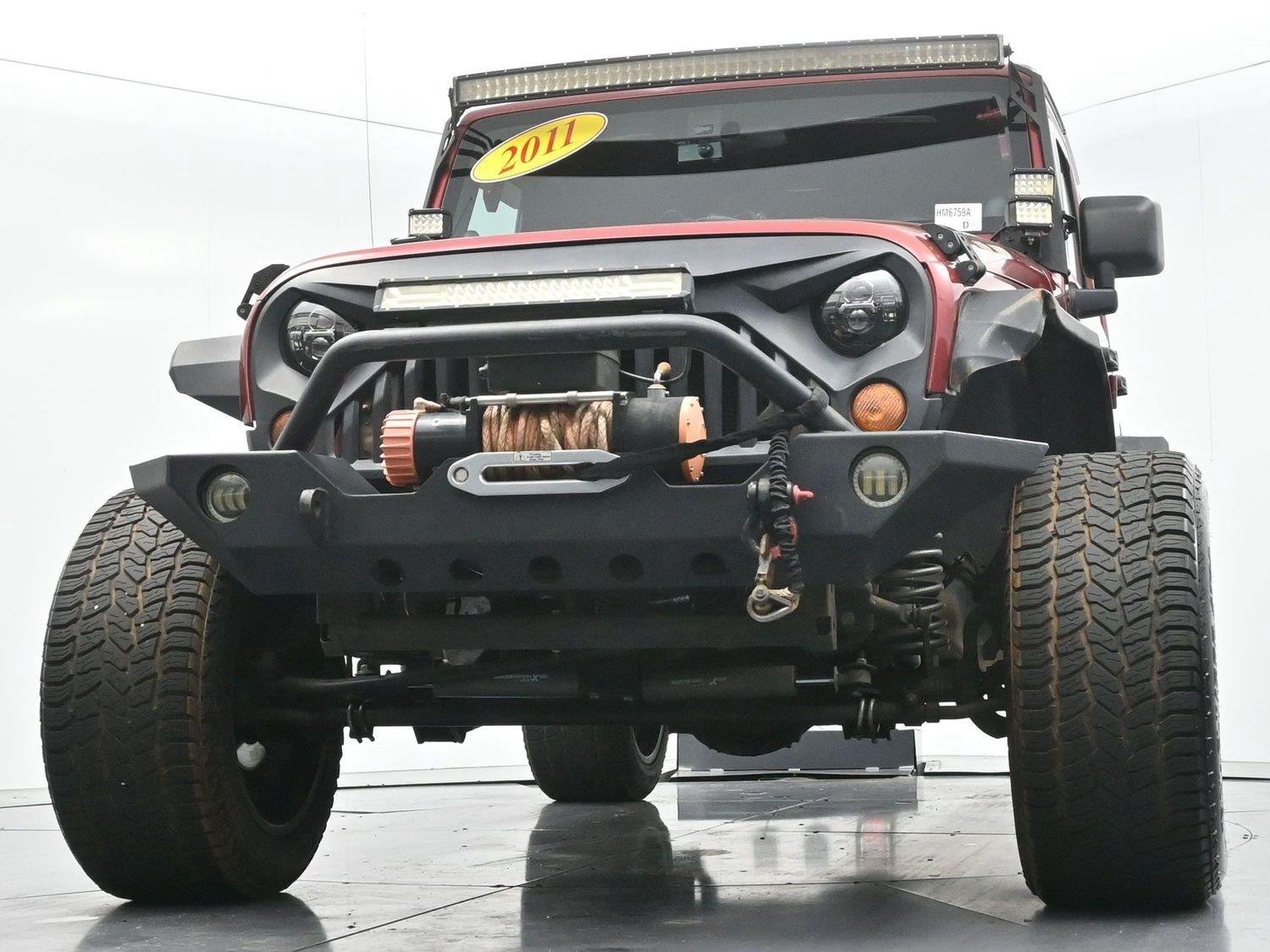Used 2011 Deep Cherry Red Crystal Pearlcoat Jeep Sahara image 45