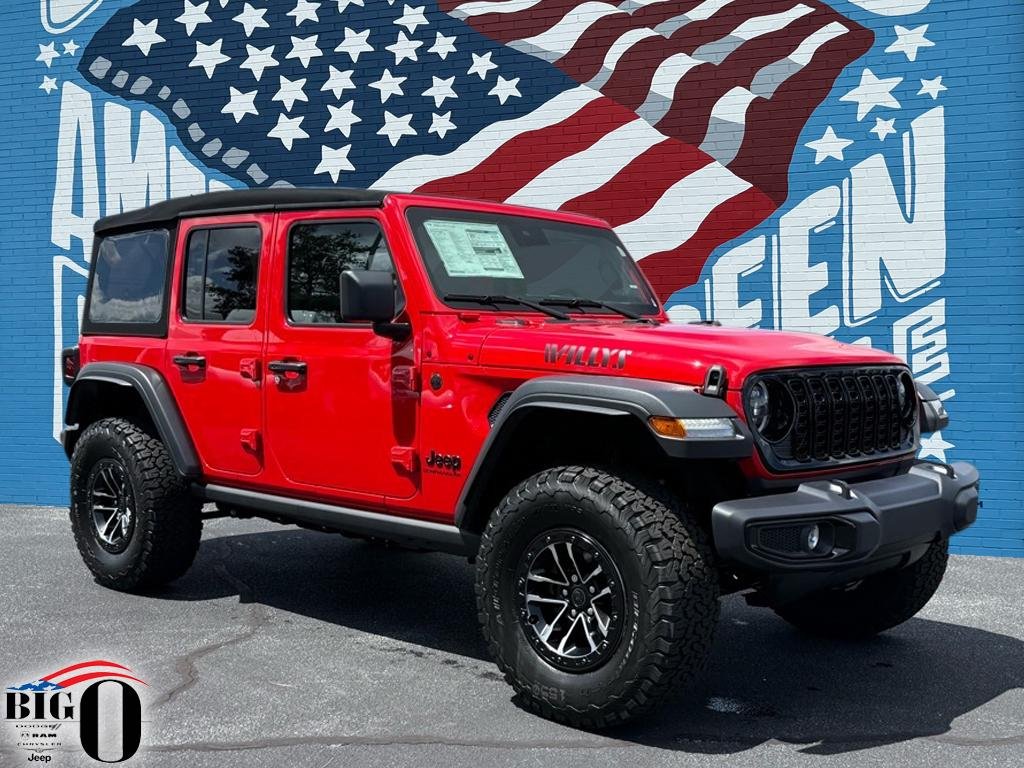 New 2025 Jeep Wrangler 4-Door Willys 4×4 Sport Utility in