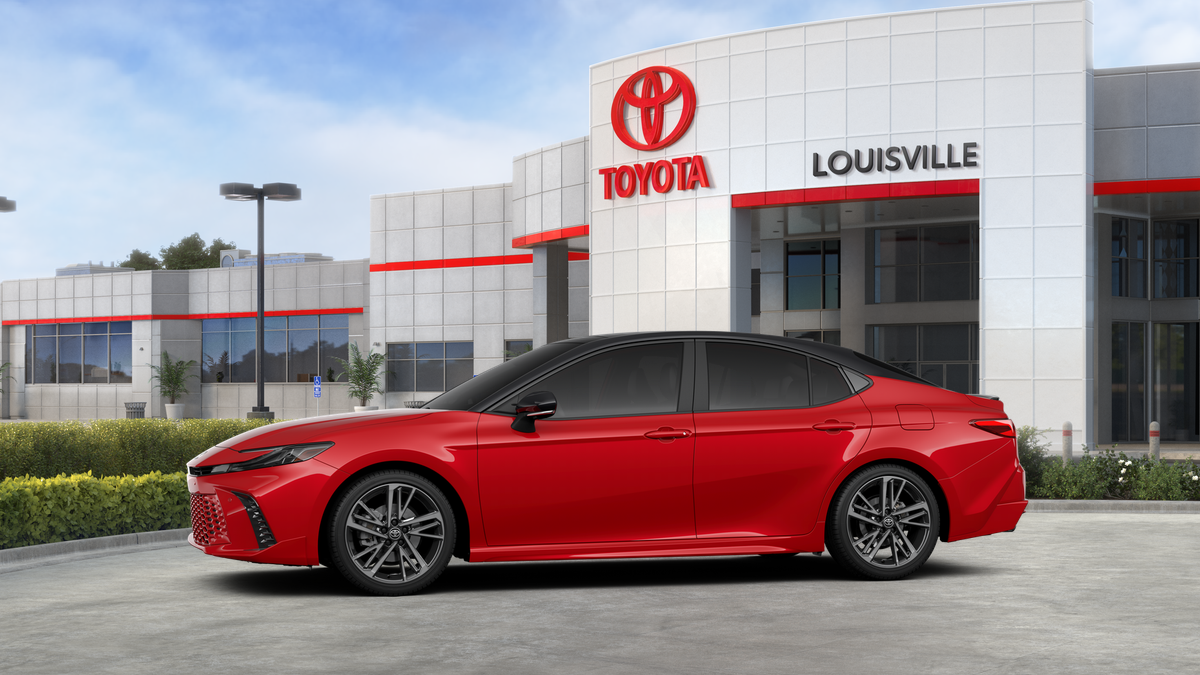 New 2026 Supersonic Red with Midnight Black Metallic roof Toyota XSE image 27