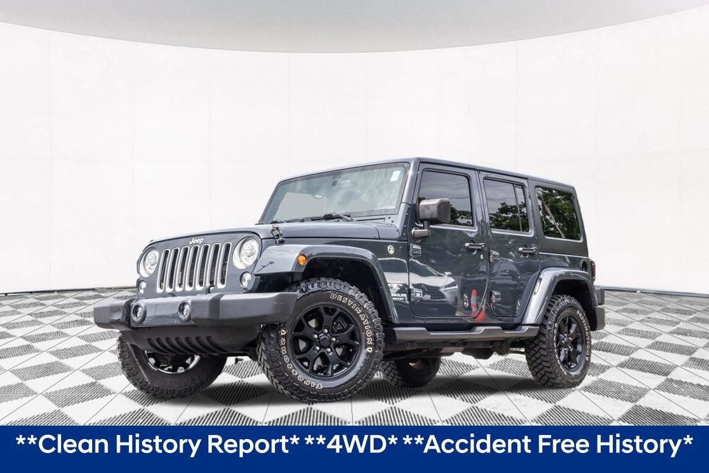 Used 2017 Black Jeep Unlimited Sahara image 2