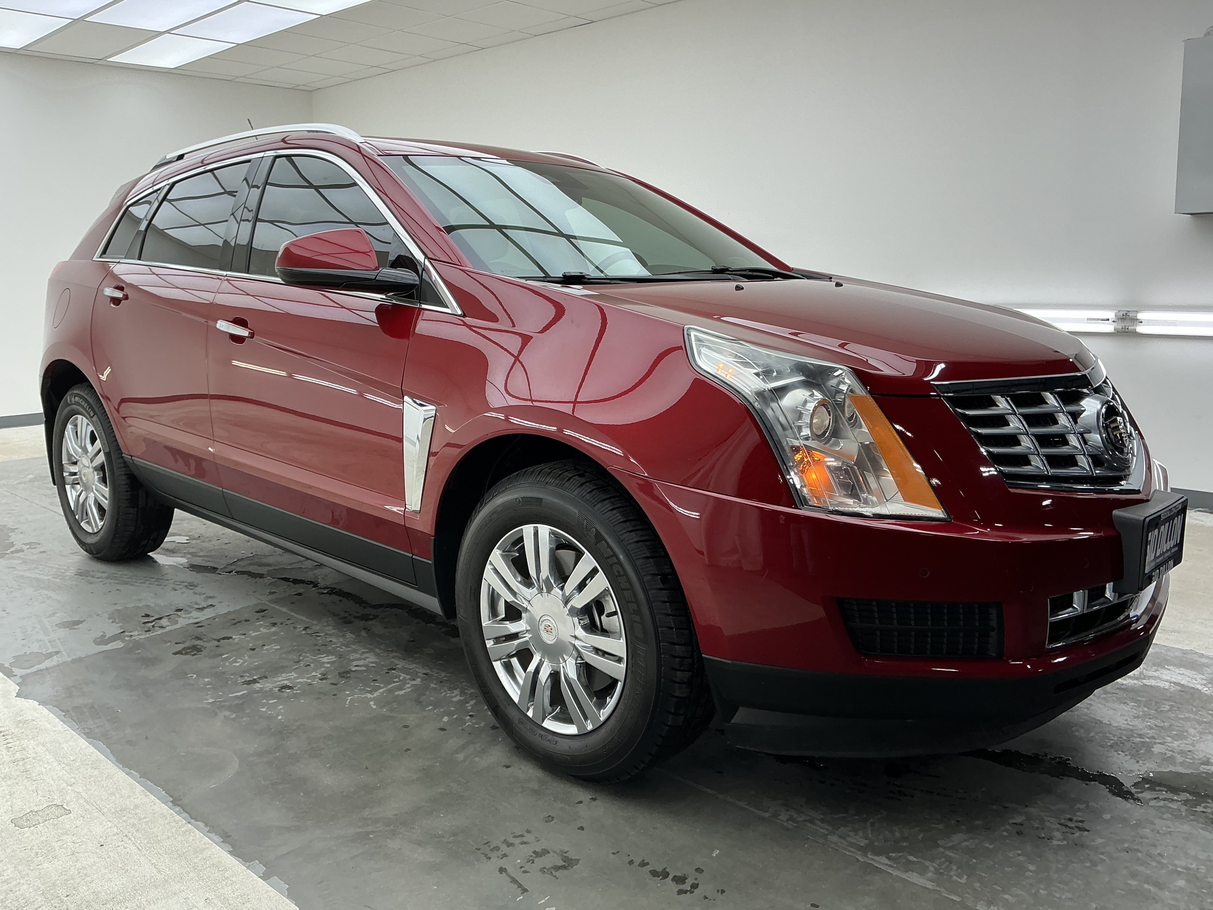 Used 2015 Crystal Red Tintcoat Cadillac Luxury Collection image 3