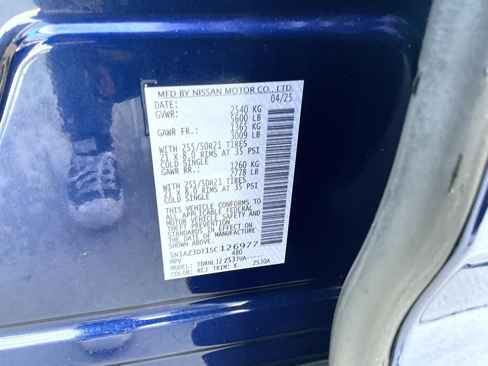Used 2025 Blue Nissan Platinum image 25