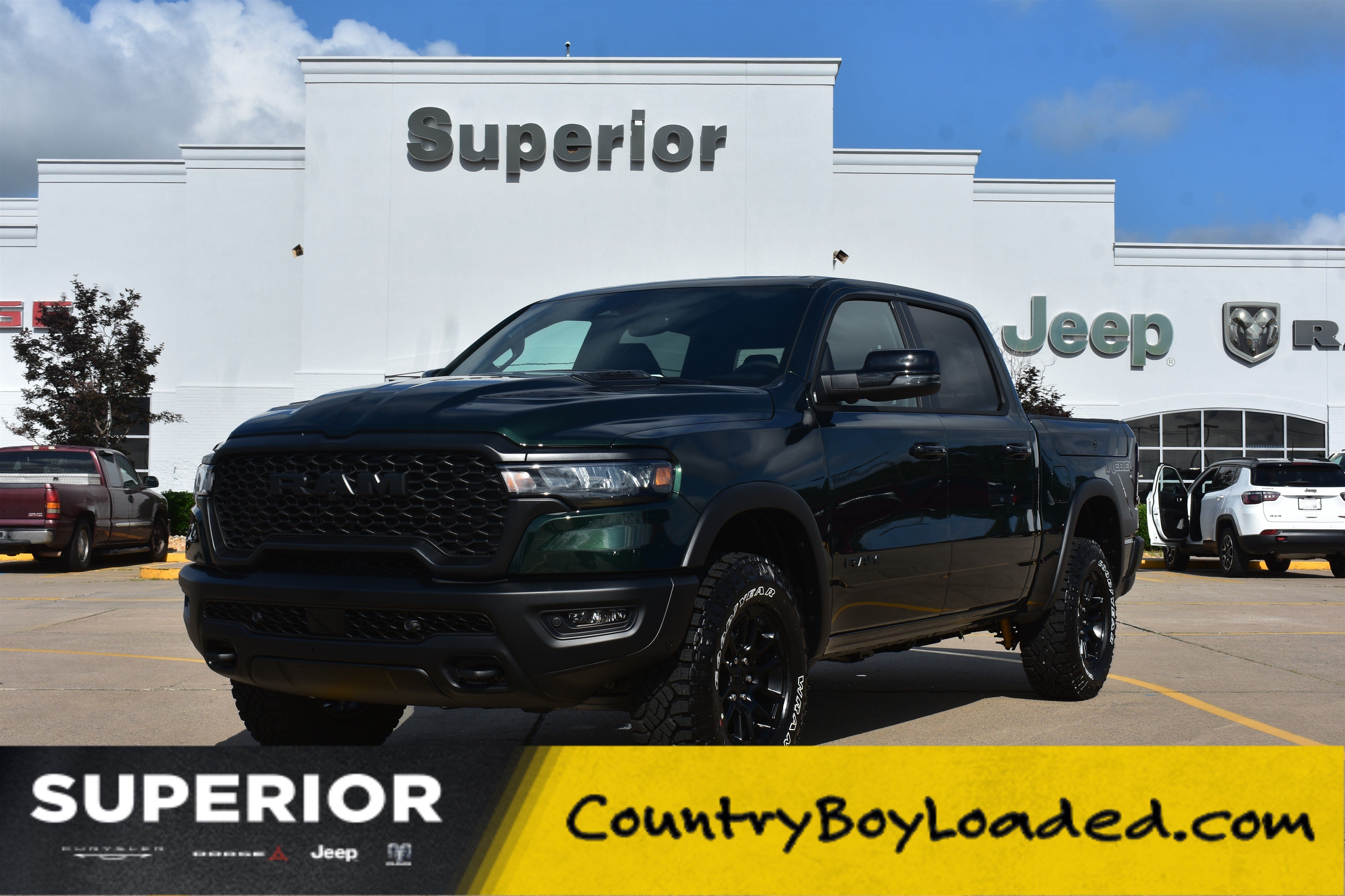 New 2026 Serrano-Green Metallic Exterior Paint RAM Rebel image 1