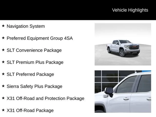 New 2026 Glacier White Tricoat GMC SLT image 8