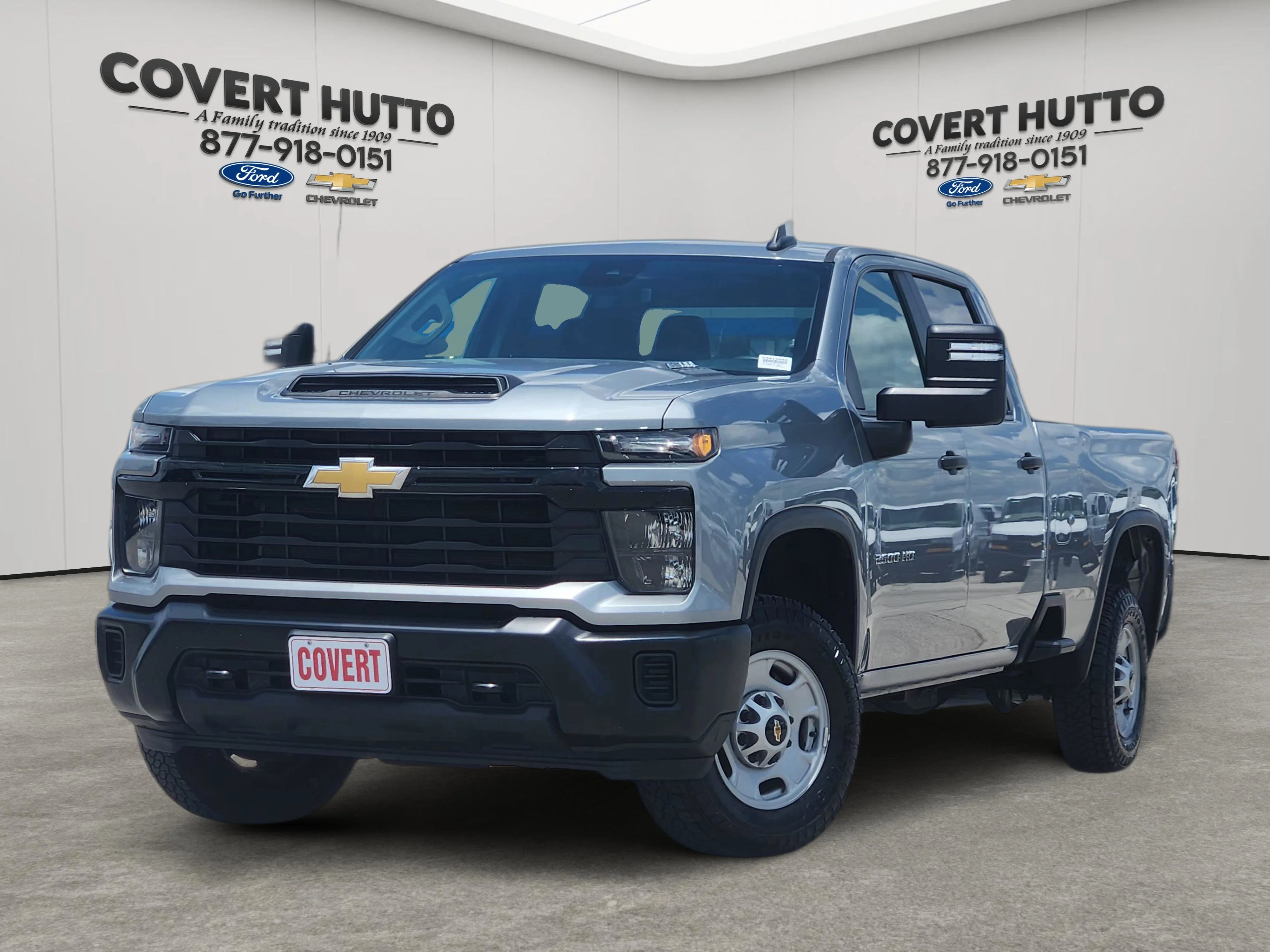 Used 2024 Sterling Gray Metallic Chevrolet Work Truck image 1