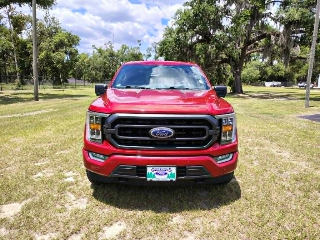 Used 2021 Red Ford XLT 4X4 CREW 5.0 image 8