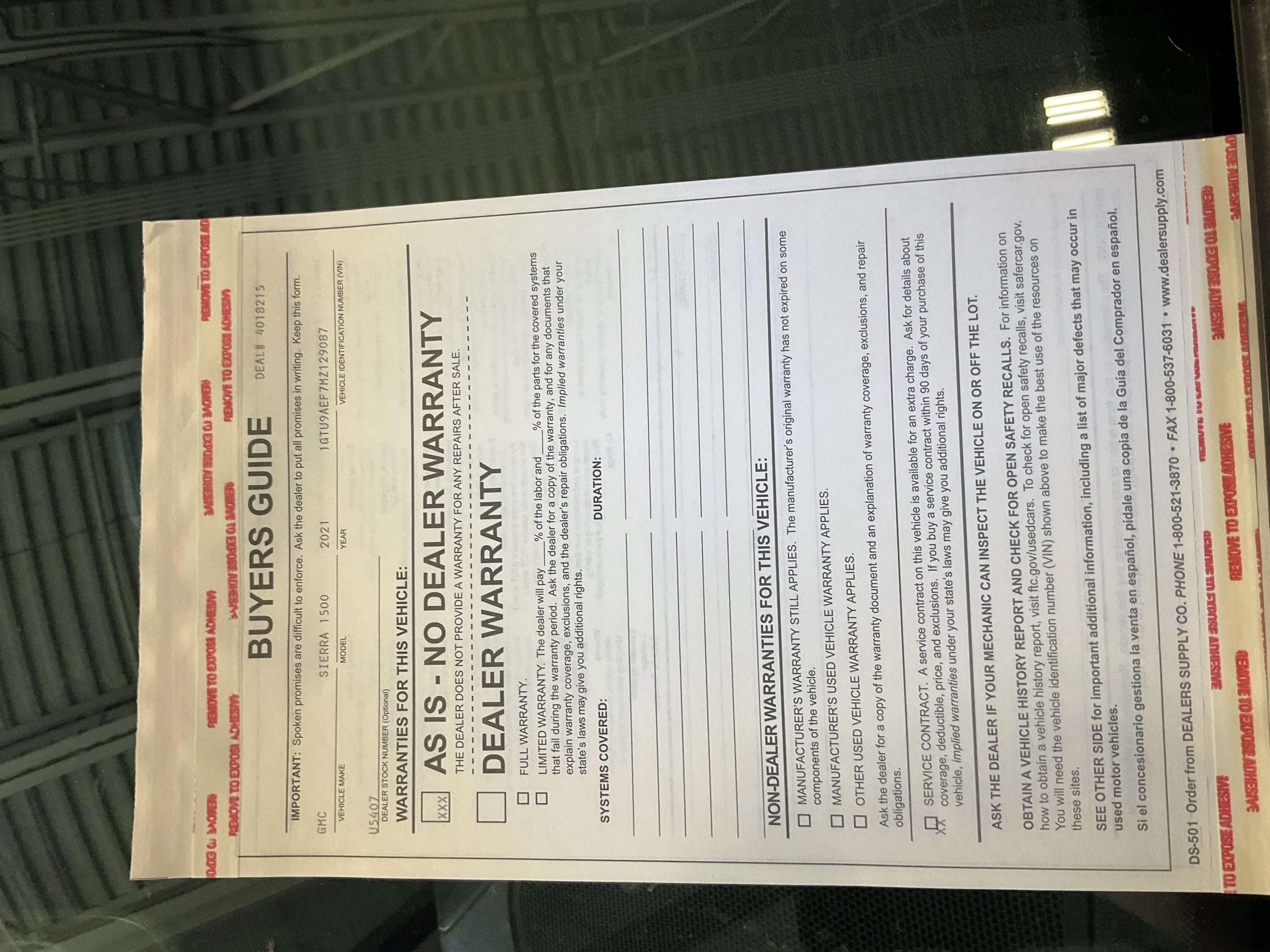 Used 2021 Summit White GMC  image 7