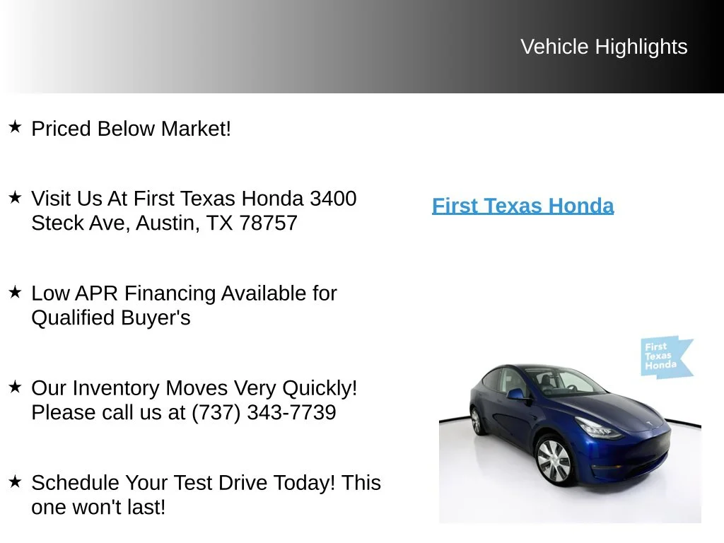 Used 2021 Deep Blue Metallic Tesla Long Range image 9
