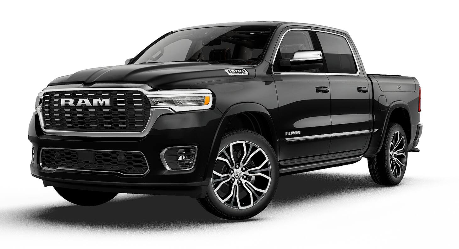 New 2027 Diamond Black Crystal Pearl-Coat Exterior Paint RAM Tungsten image 13