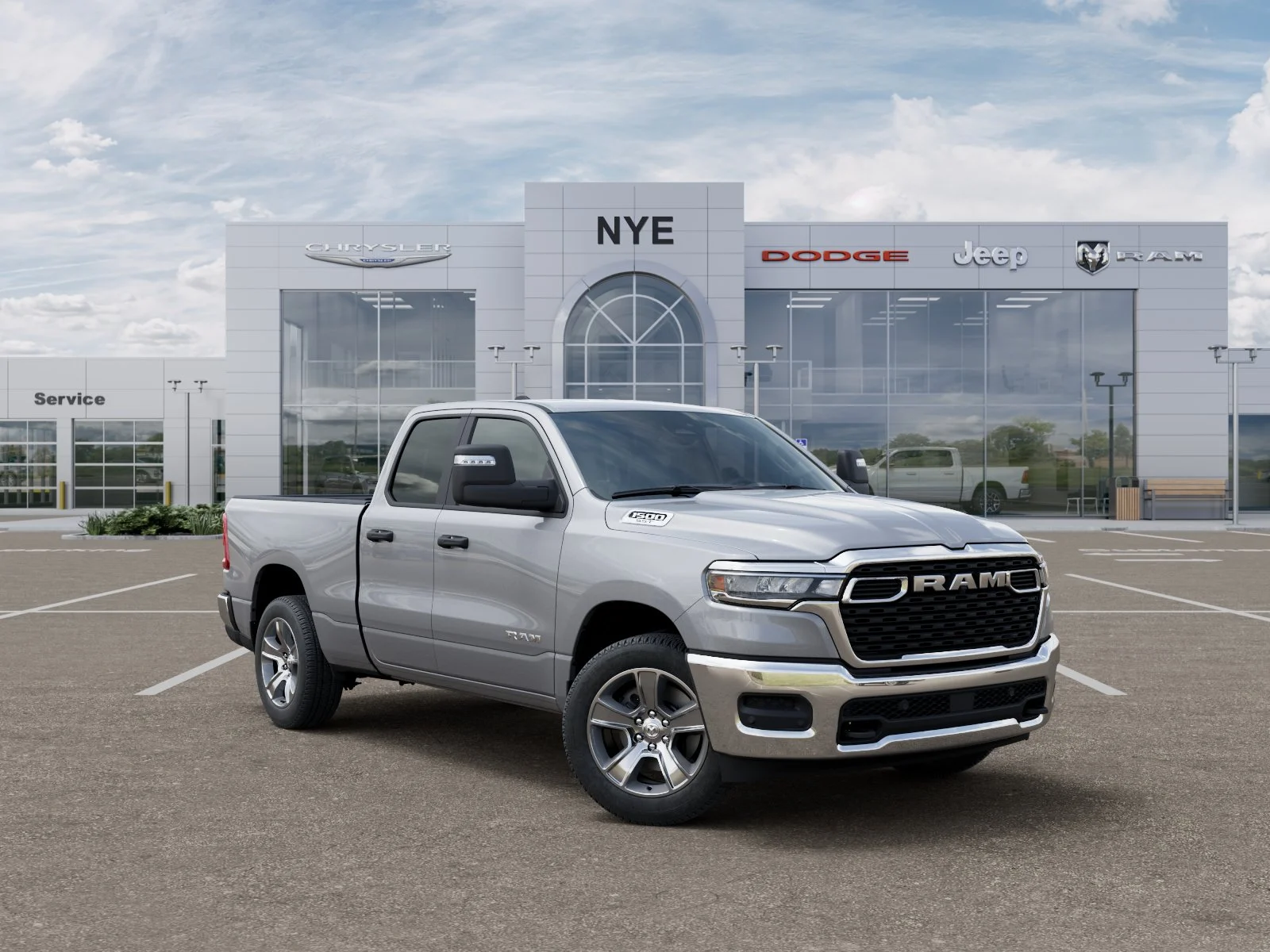 New 2025 Billet Silver Metallic Clear-Coat Exterior Paint RAM Tradesman image 32
