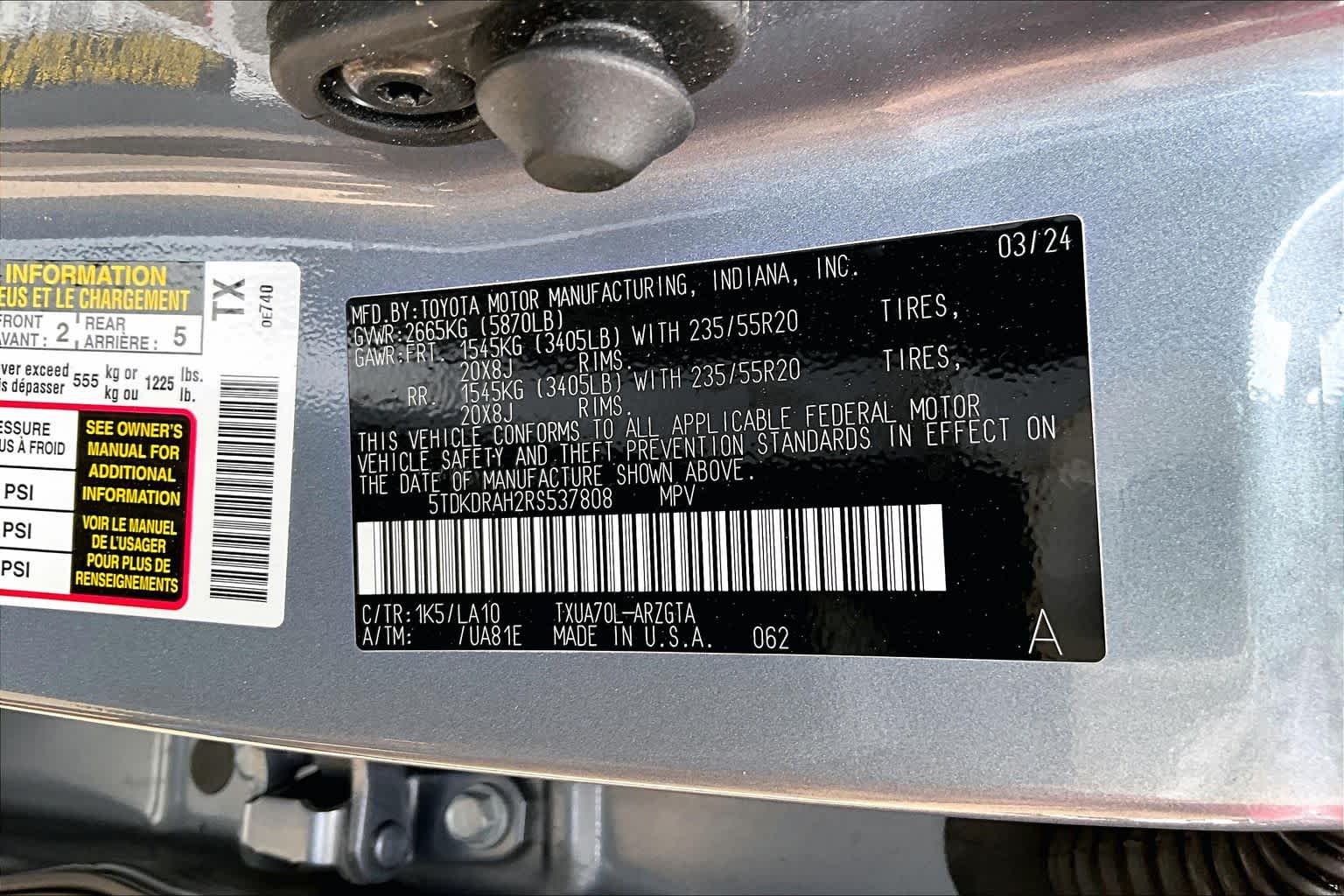 Used 2024 Moon Dust Toyota Platinum image 34