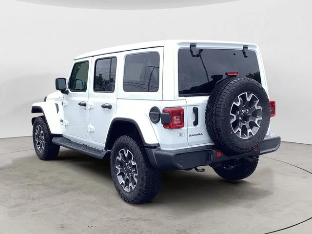 New 2026 Bright White Clearcoat Jeep 4-DOOR SAHARA image 3